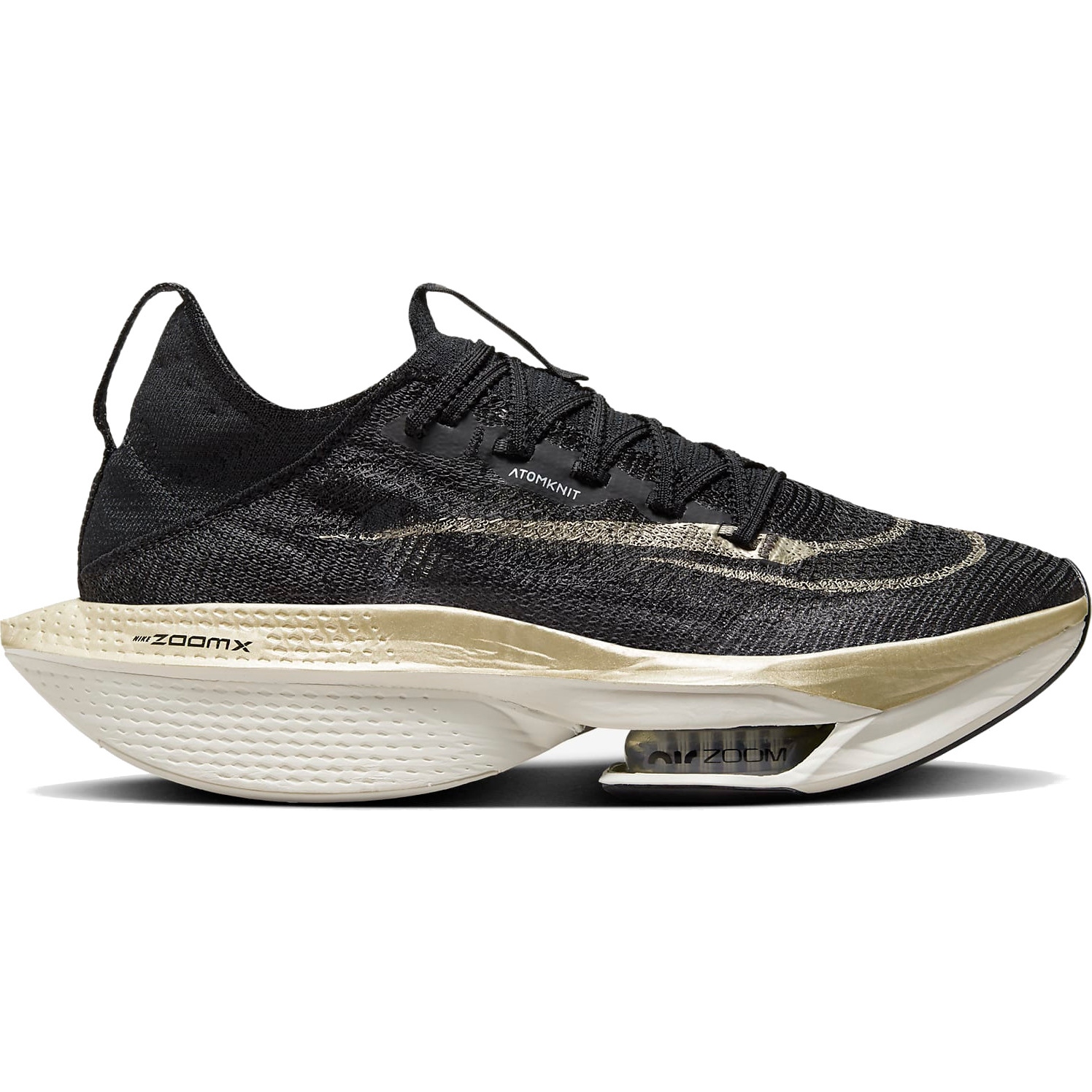 Picture of Nike Air Zoom Alphafly 2 Road Racing Shoes Men - black/sail/metalic gold grain DN3555-001