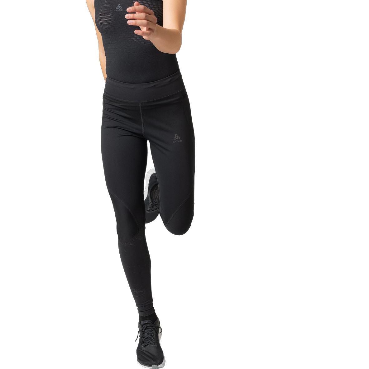 Produktbild von Odlo Zeroweight Warm Reflect Lauf-Tights Damen - schwarz