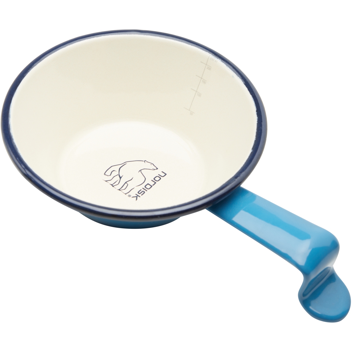 Nordisk Madam Bla Cup Large – Tazza Smaltata Da Campeggio 350 Ml, Blu, Resistente E Retro