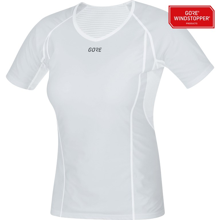 Image of GOREWEAR M Women GORE® WINDSTOPPER® Base Layer Shirt - light grey/white 9201