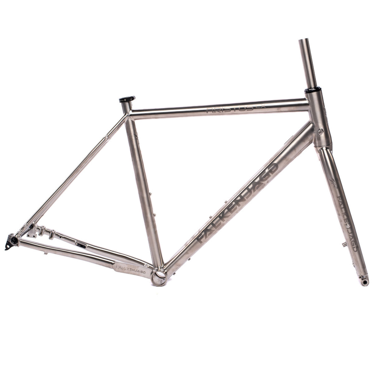 Kuva tuotteesta Falkenjagd ARISTOS CX Gravel - Titanium Frameset - 2025 - raw