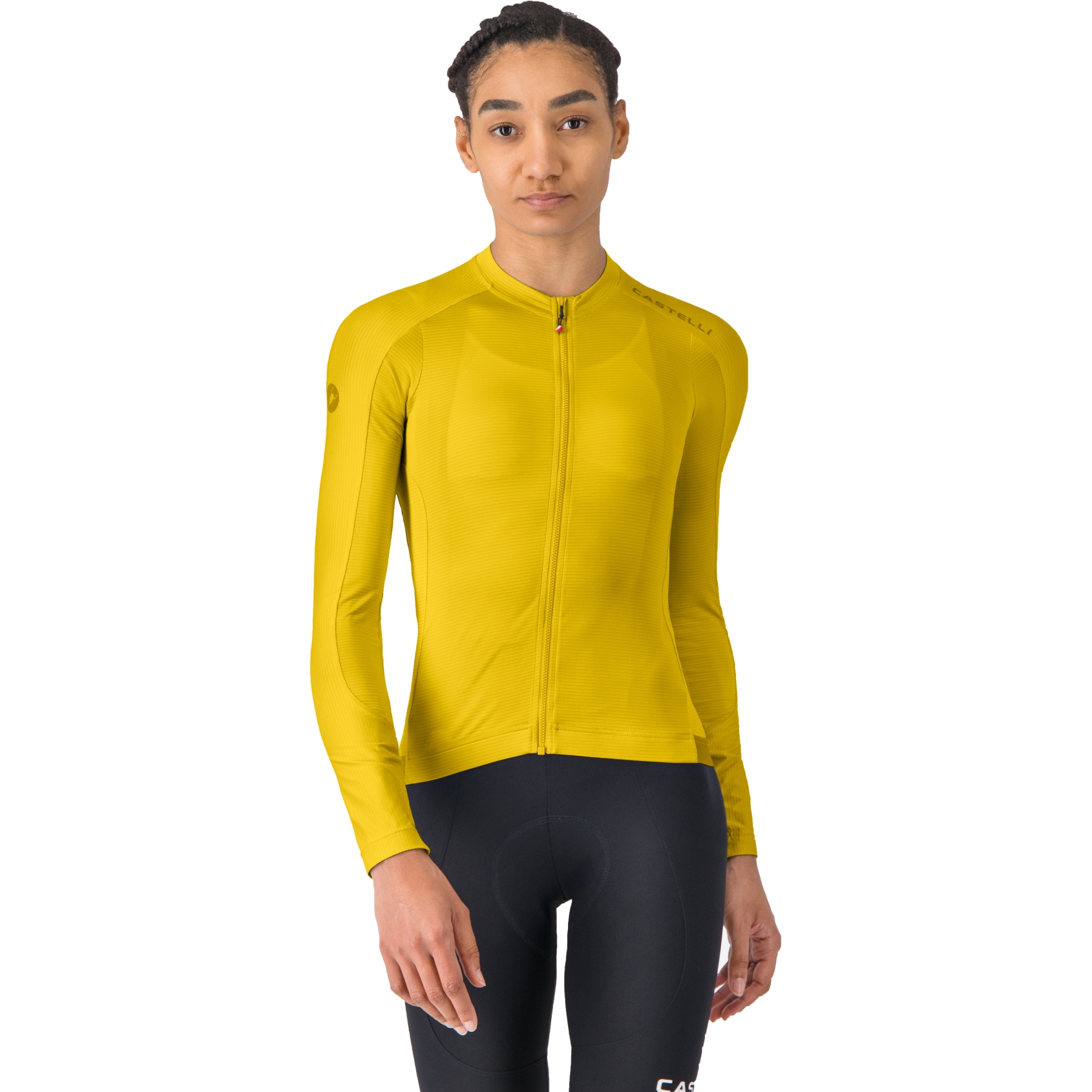 Maillot Cyclisme Femme Castelli XS Multicolore – Zip Intégral Poches Dos – Roumanie