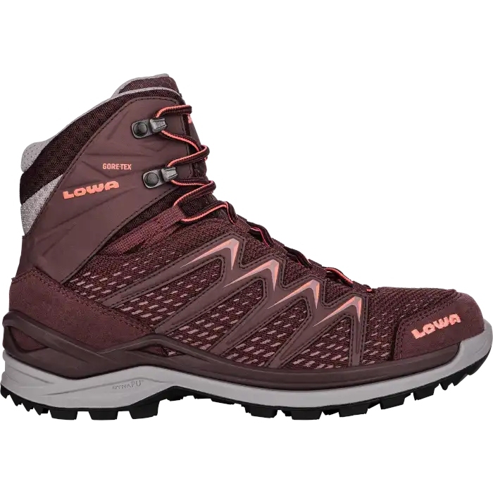 Picture of LOWA Innox Pro GTX Mid Women&#039;s Shoes - borgundy/coral
