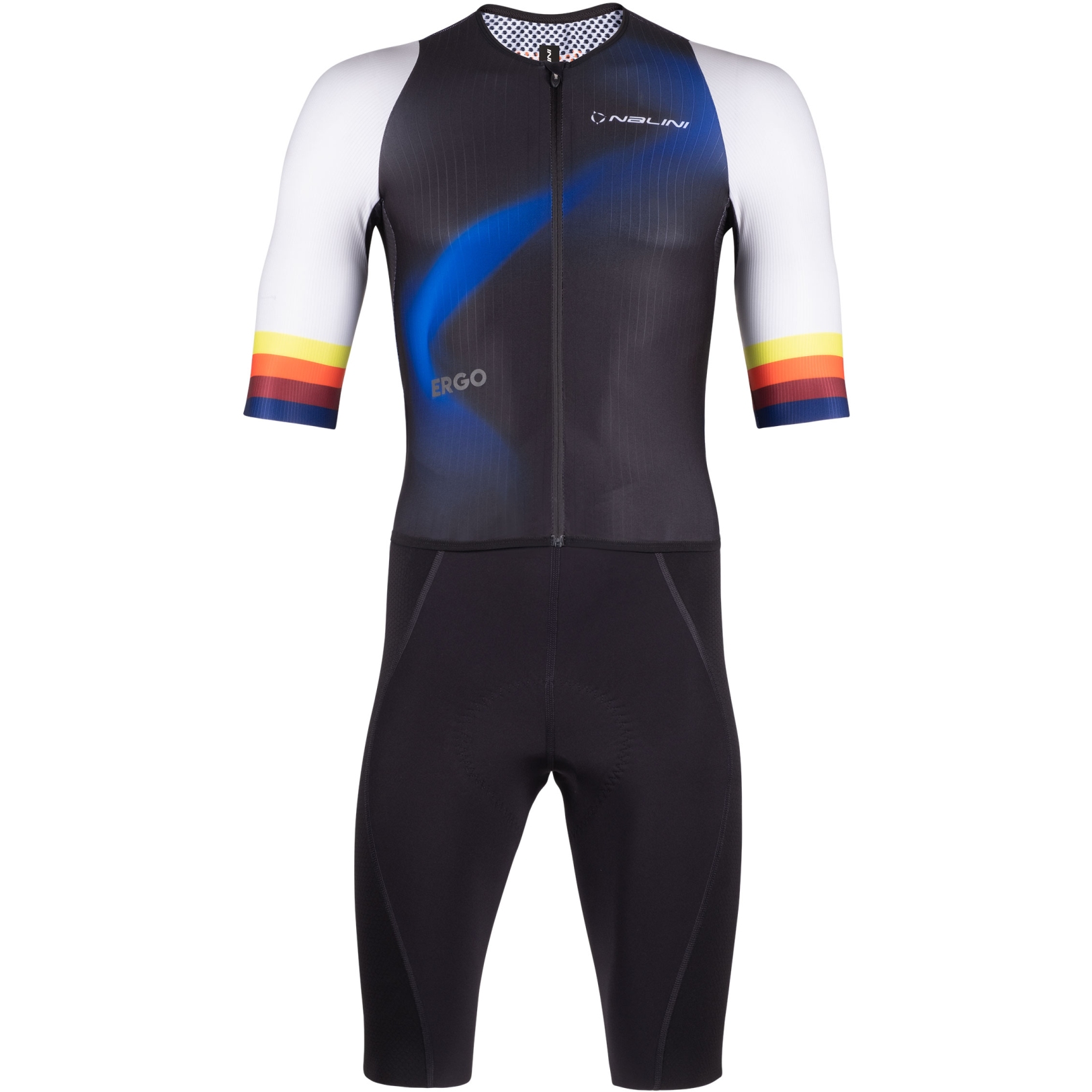 Productfoto van Nalini Fast Cycling Skinsuit Heren - black/deep blue 4000