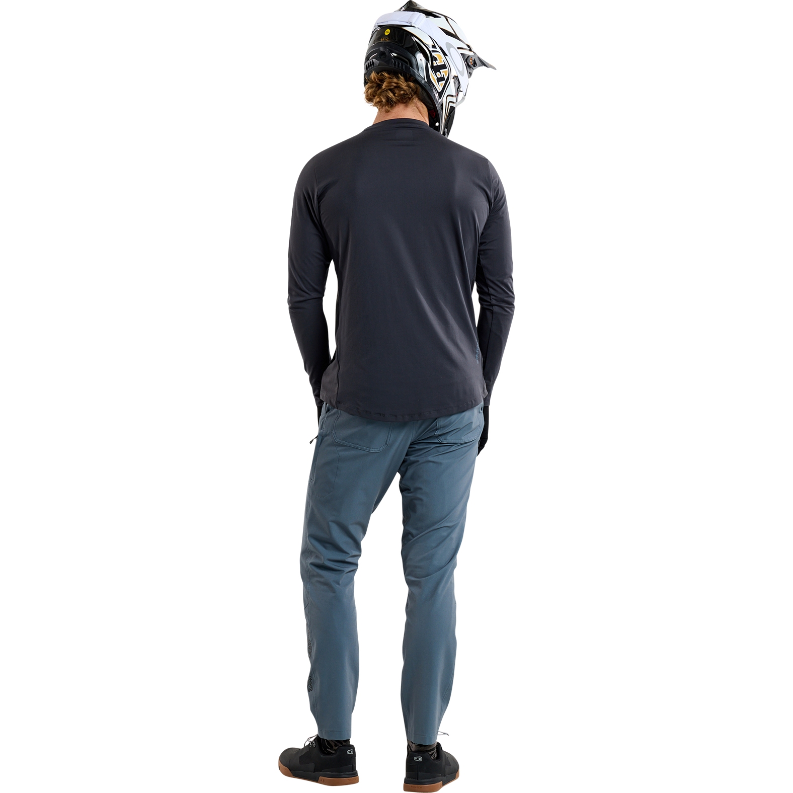 Troy Lee Designs Ruckus Ride Long Sleeve Tee Men - Burn Out Carbon 