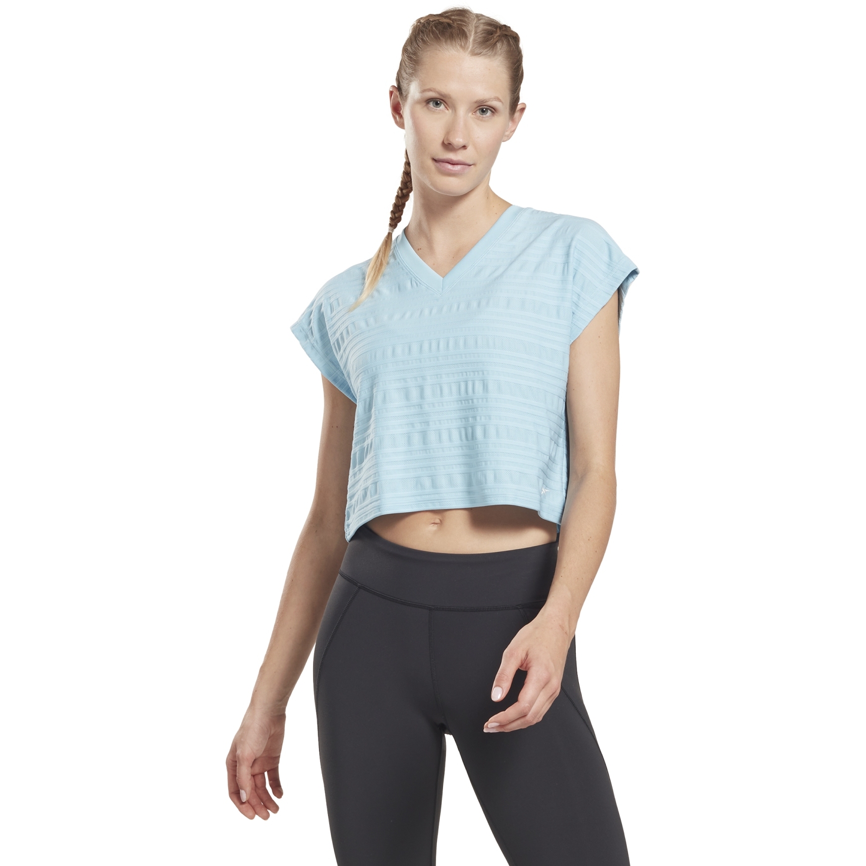 Productfoto van Reebok Perforated T-Shirt Dames - blue pearl