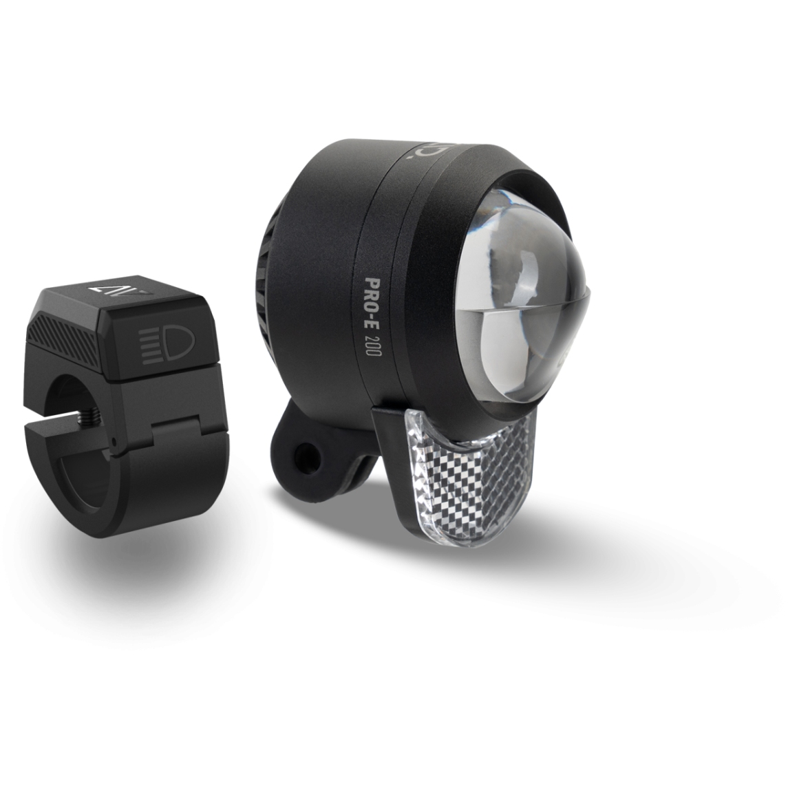 Photo produit de CUBE Lumière Avant Vélo Électrique - ACID Pro-E 200 High Beam X-Connect - noir