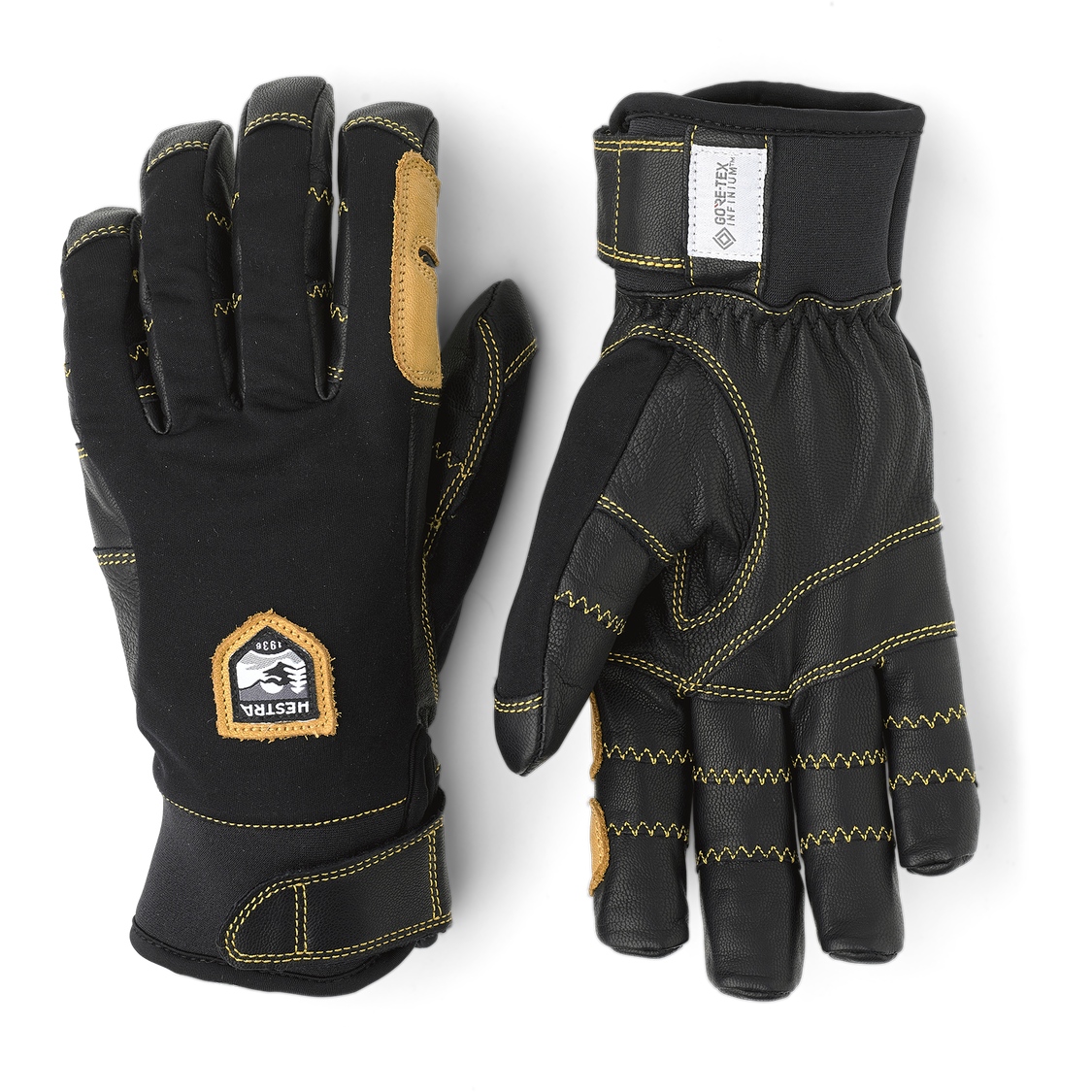 Picture of Hestra Ergo Grip Active - 5 Finger Outdoor Gloves - black/black