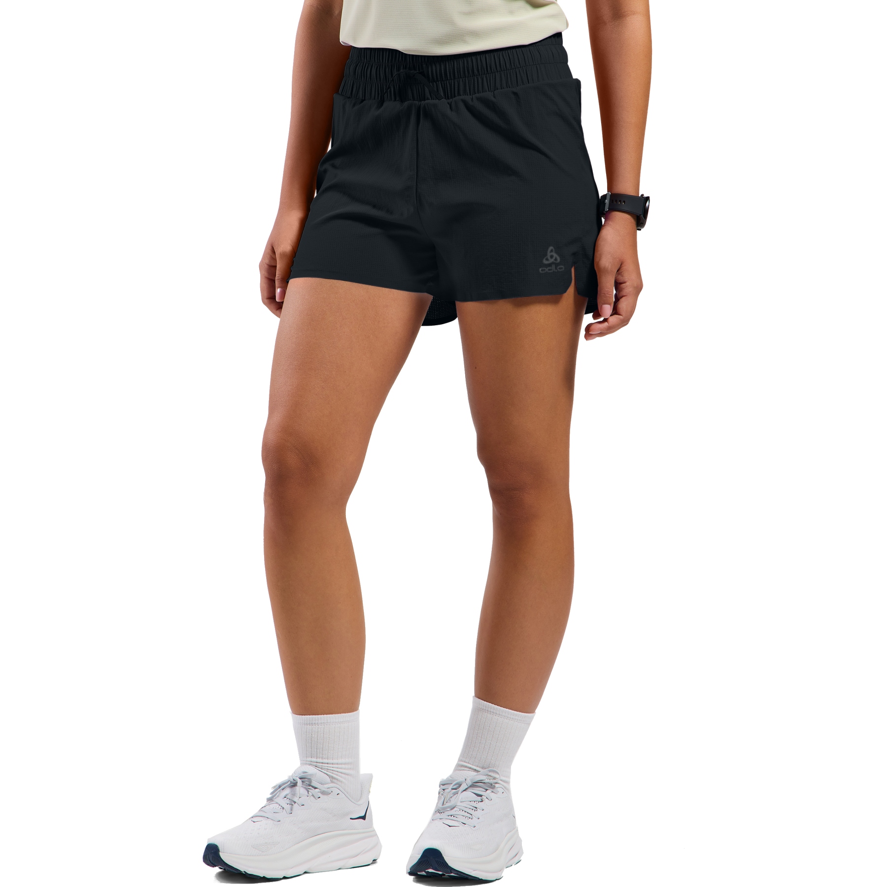 Productfoto van Odlo Zeroweight 3 inch Hardloopshort met Binnenbroek Dames - zwart