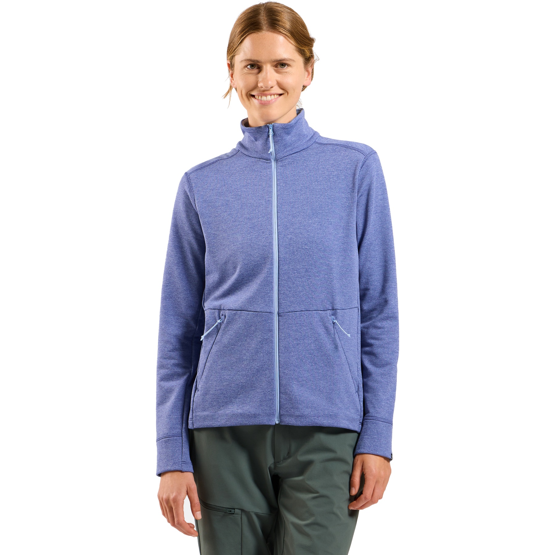 Veste Polaire Kuhl Femme Taille L - Gris Bleuté - Col Zippé - Occasion Très Bon état