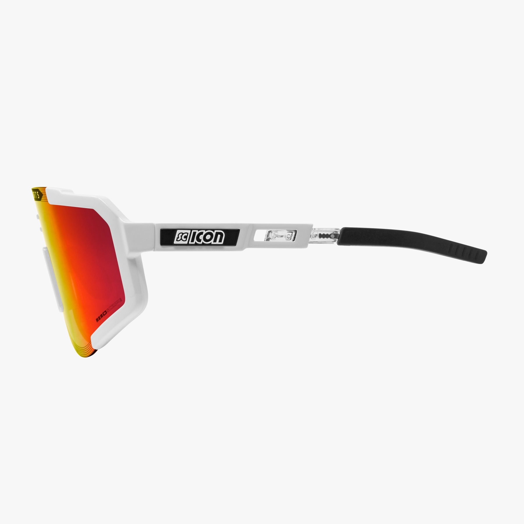 Scicon Aeroscope Glasses - White Gloss - Multimirror Red | Clear