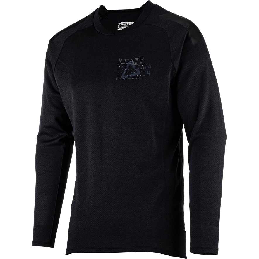 Productfoto van Leatt MTB All Mountain 5.0 Shirt met Lange Mouwen - zwart