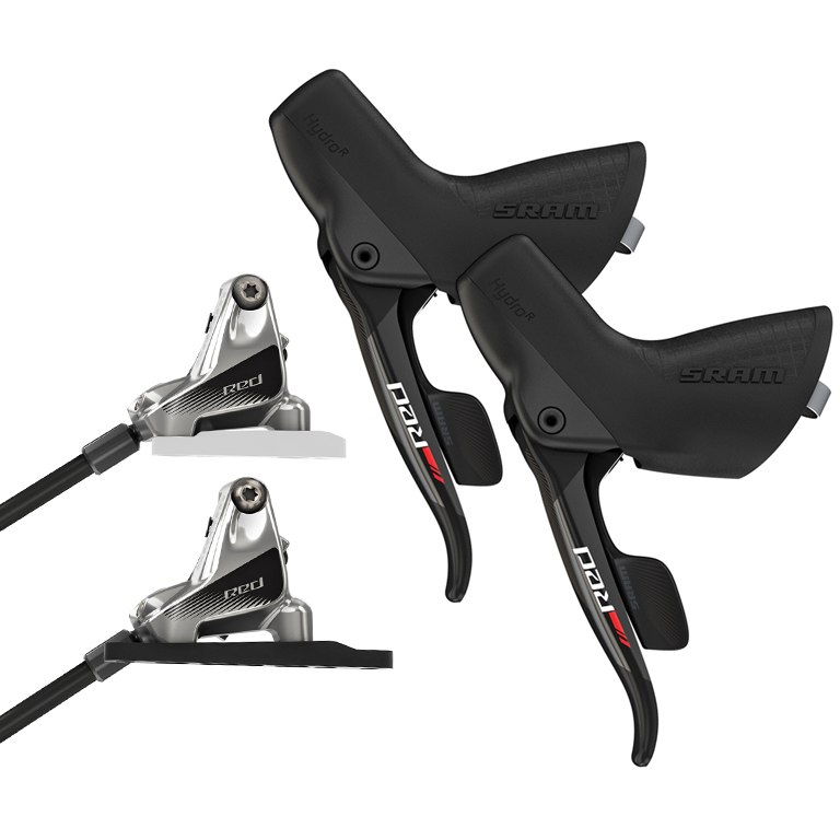 Picture of SRAM RED HRD Shift-Brake Control + Hydraulic Disc Brakes - Flat Mount - Set 2x11-speed / front+rear