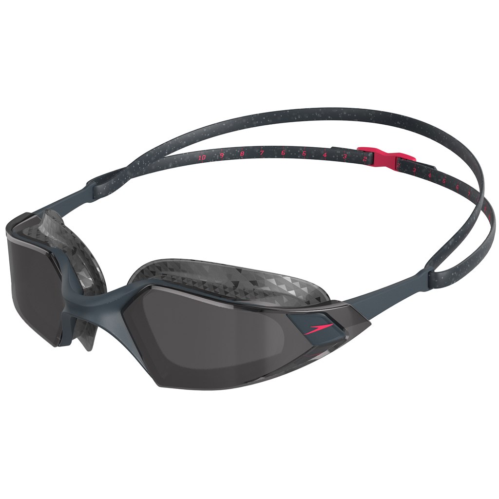 Picture of Speedo Aquapulse Pro Oxid Grey/Phoenix Red/Smoke Swimming Goggle