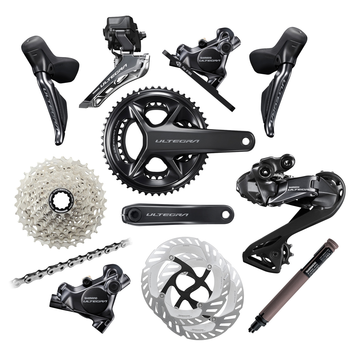 Picture of Shimano Ultegra Di2 R8100 Groupset - 2x12-speed - Special Offer - 50/34 | 172.5 mm | 11-34