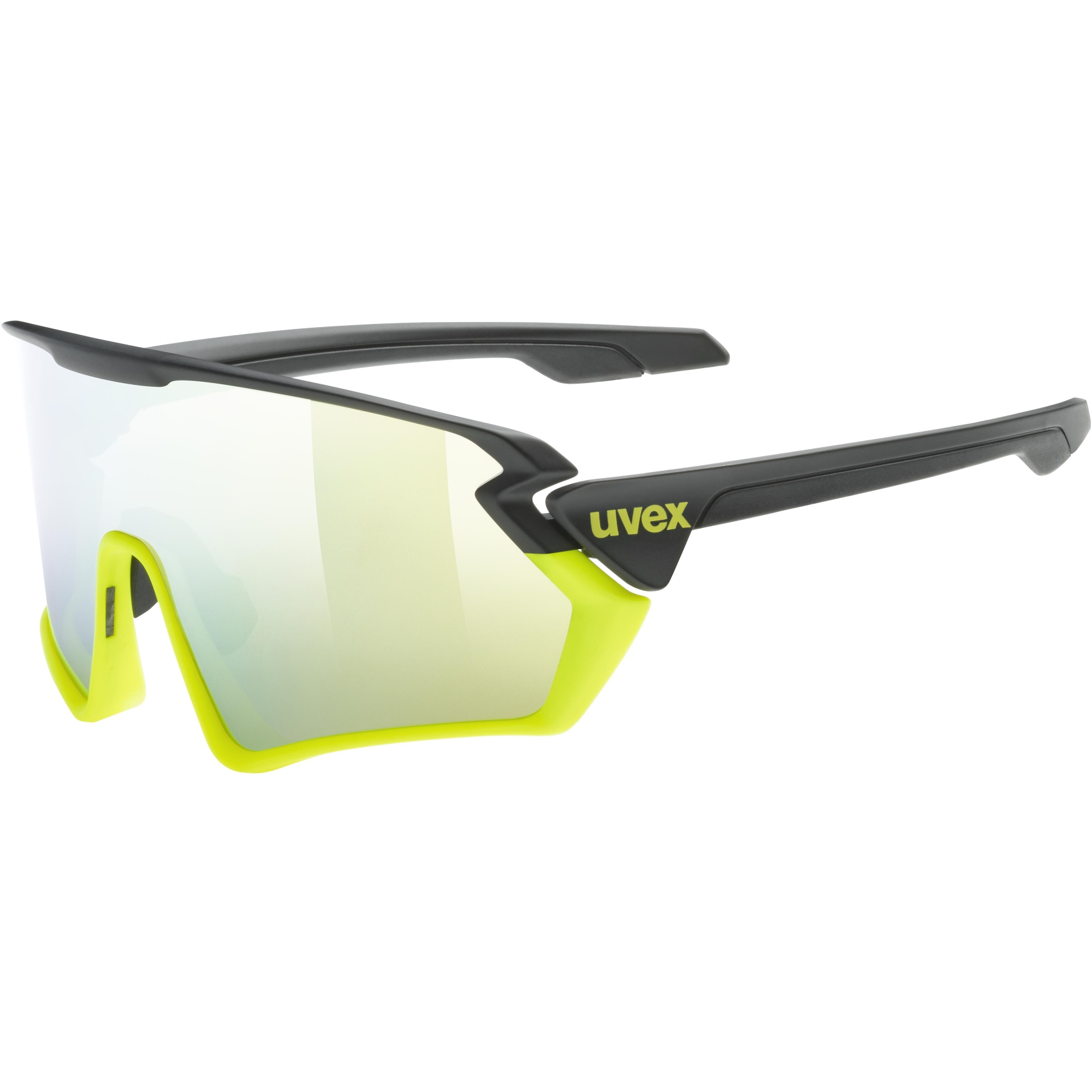 Picture of Uvex sportstyle 231 Glasses - black yellow mat/mirror yellow