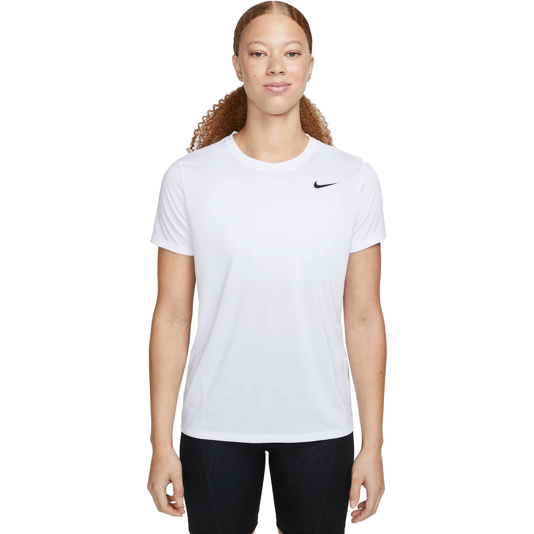 Nike Dri FIT Tee Women white black DX0687 100 BIKE24