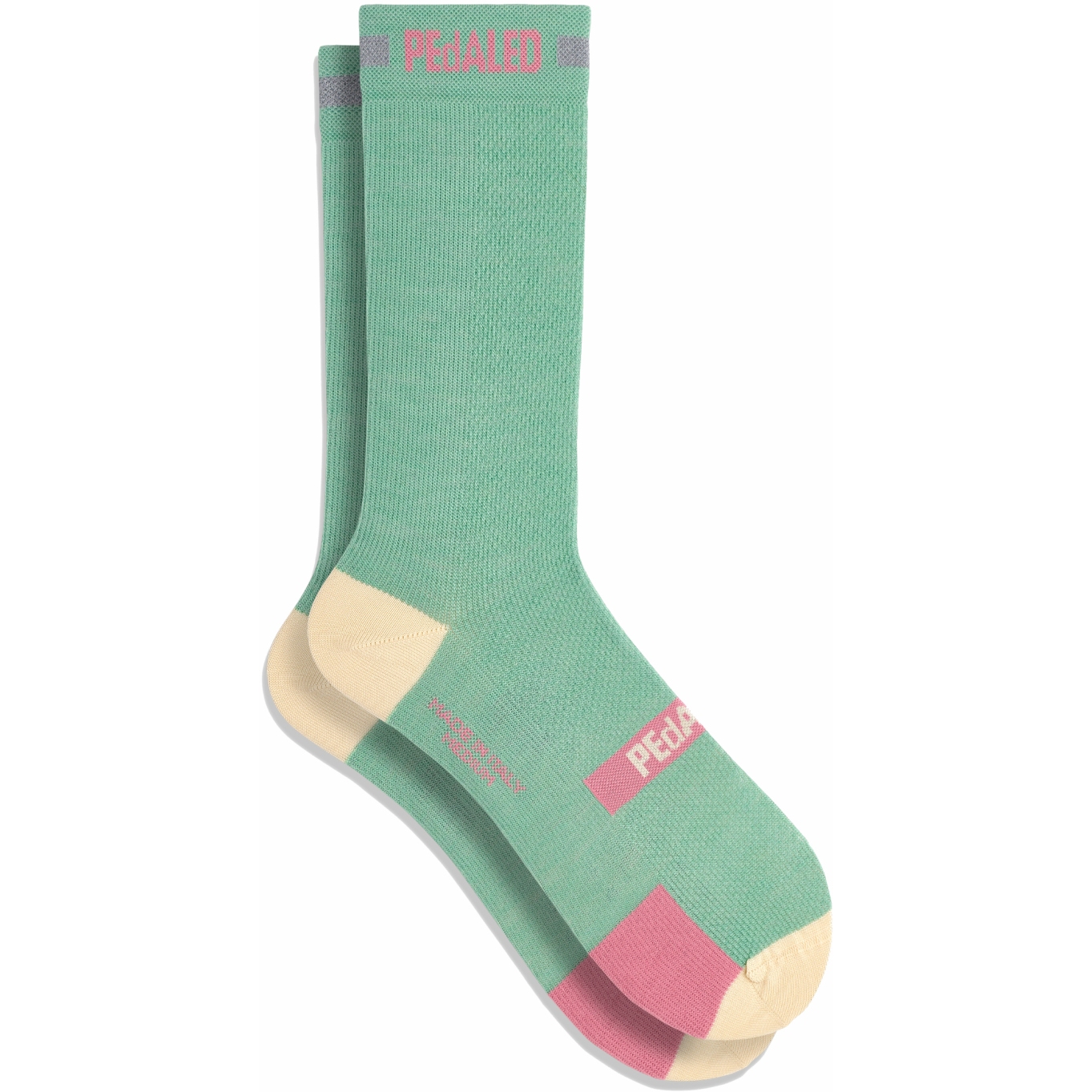 Picture of PEdALED Odyssey Merino Reflective Socks - Light Green