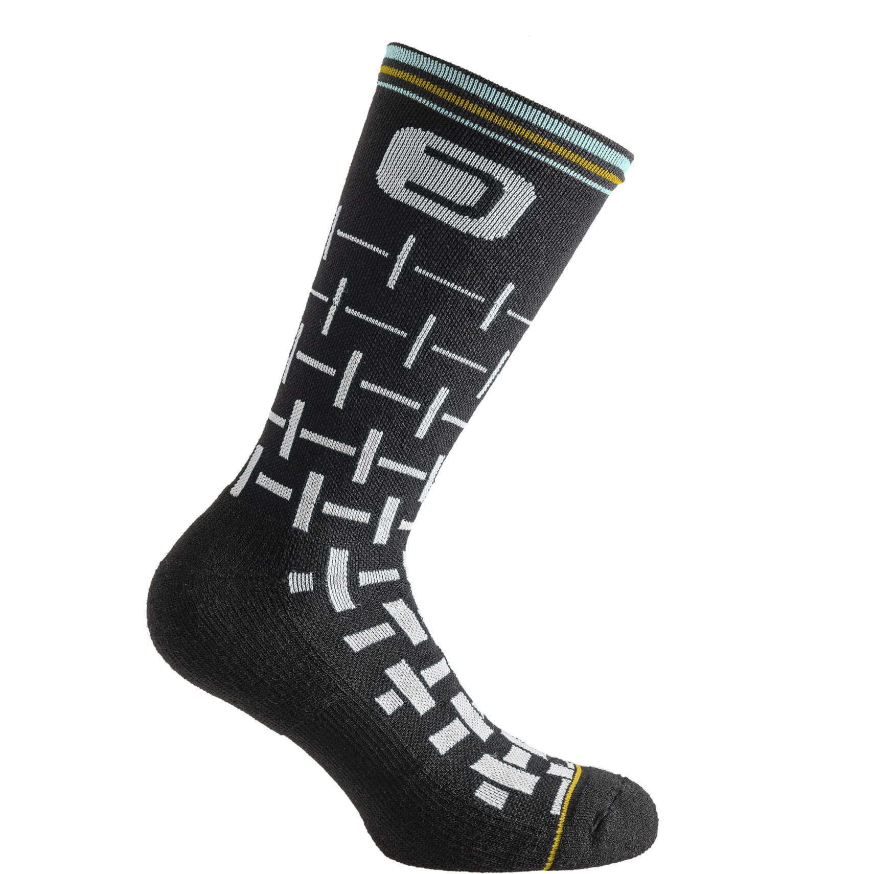 Picture of Dotout Stripe Cycling Socks A21X670 - black-white