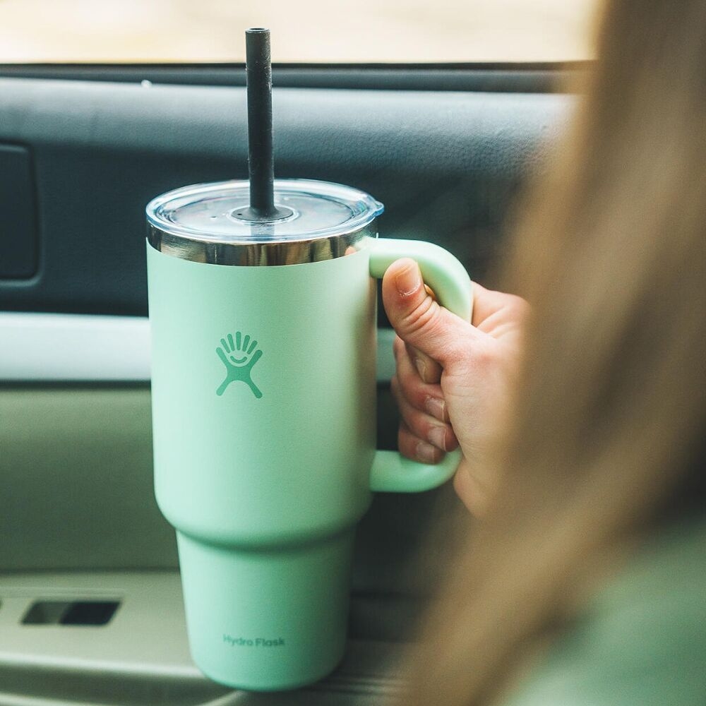 Hydro Flask 24oz Travel Insulated Tumbler + Clear Lid - 710ml
