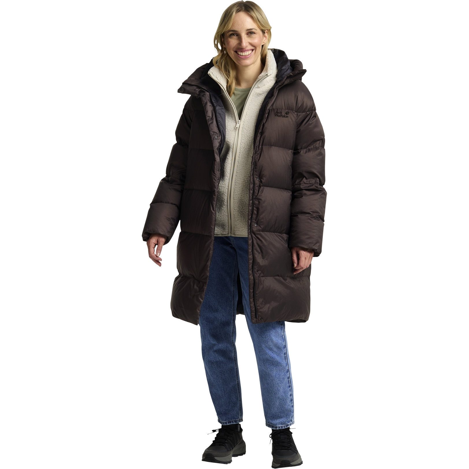 Jack Wolfskin Icy Hill Down Coat Women Rds - peat | BIKE24