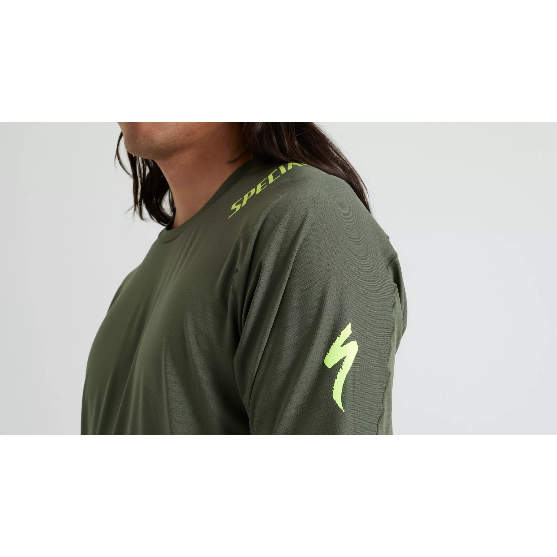 スペシャライズド Trail Air Short Sleeve Jersey S Specialized Trail Air Short Sleeve Jersey Men - oak green