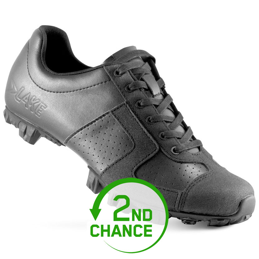 Picture of Lake MX 1 MTB Shoes Men - black/black clarino - 2nd Choice