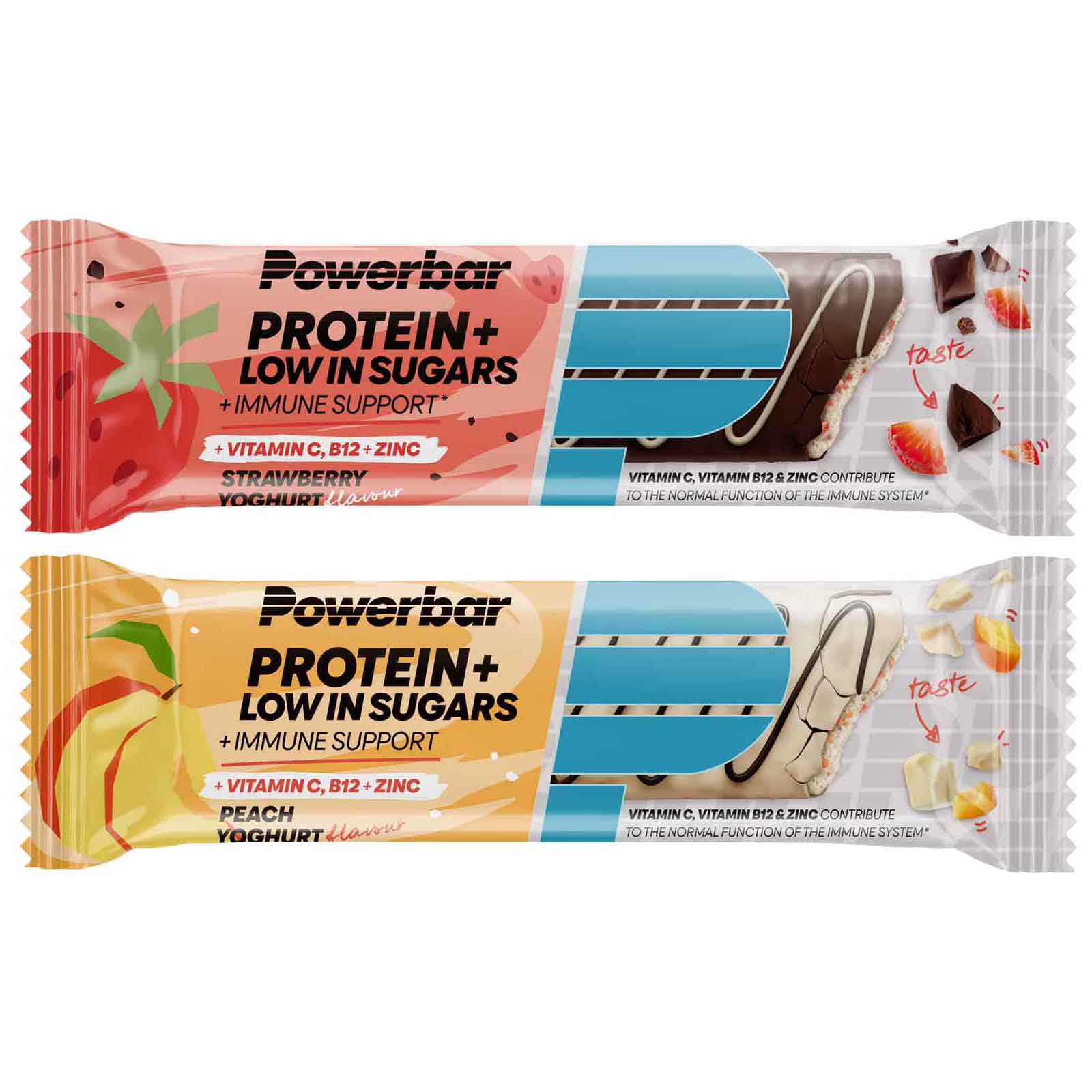Productfoto van Powerbar Protein+ Low in Sugars Immune Support - Eiwitreep - 35g