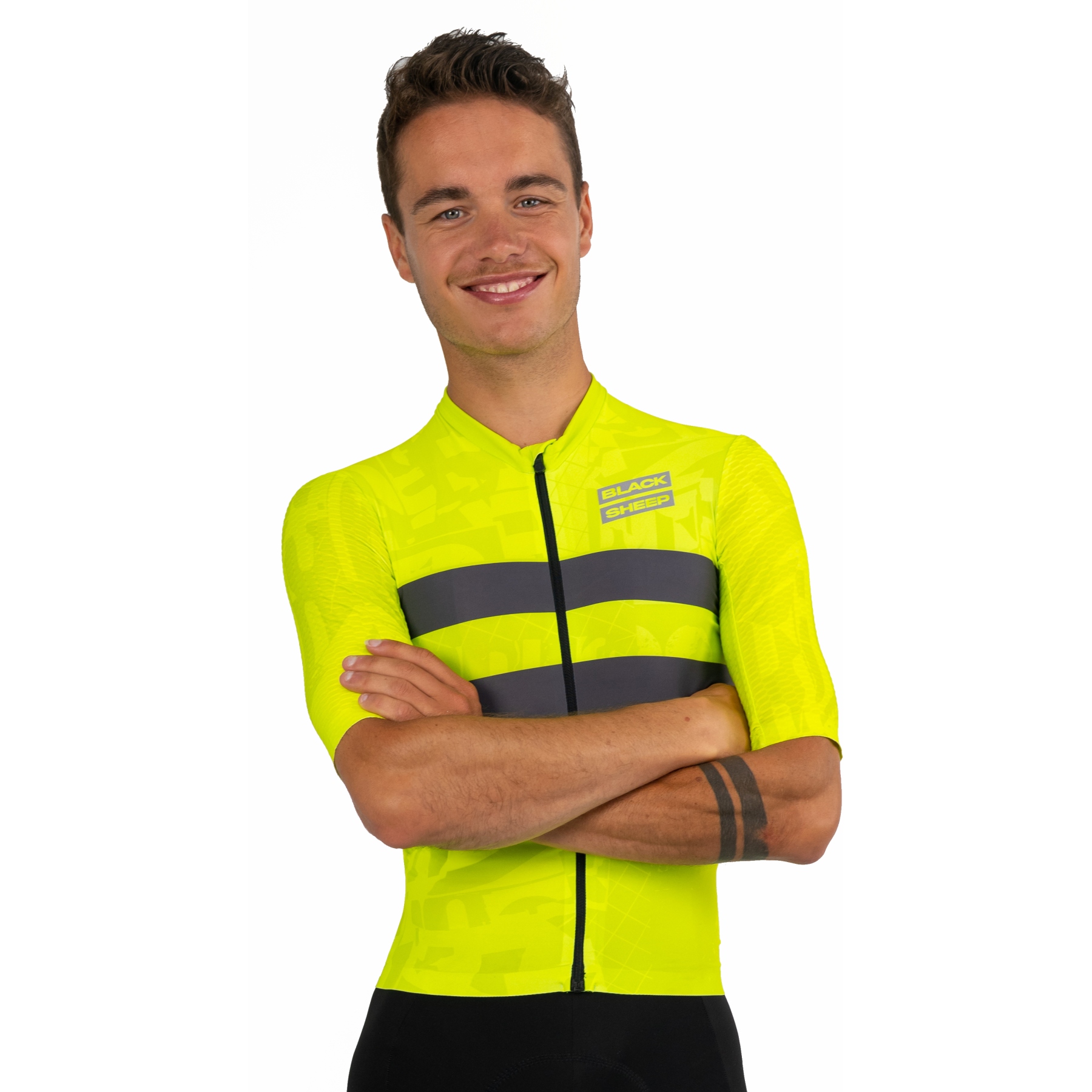 Productfoto van Black Sheep Cycling Racing Aero Short Sleeve Jersey 2.0 - Future Classic Une