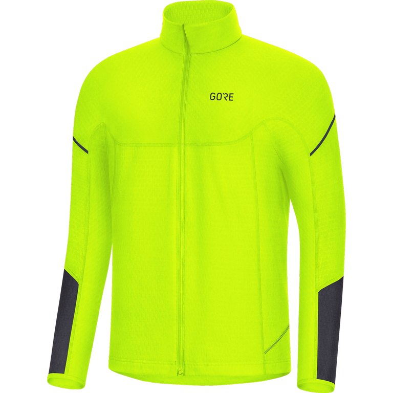 Productfoto van GOREWEAR Thermo Zip Long Sleeve Shirt - neon yellow/black 0800