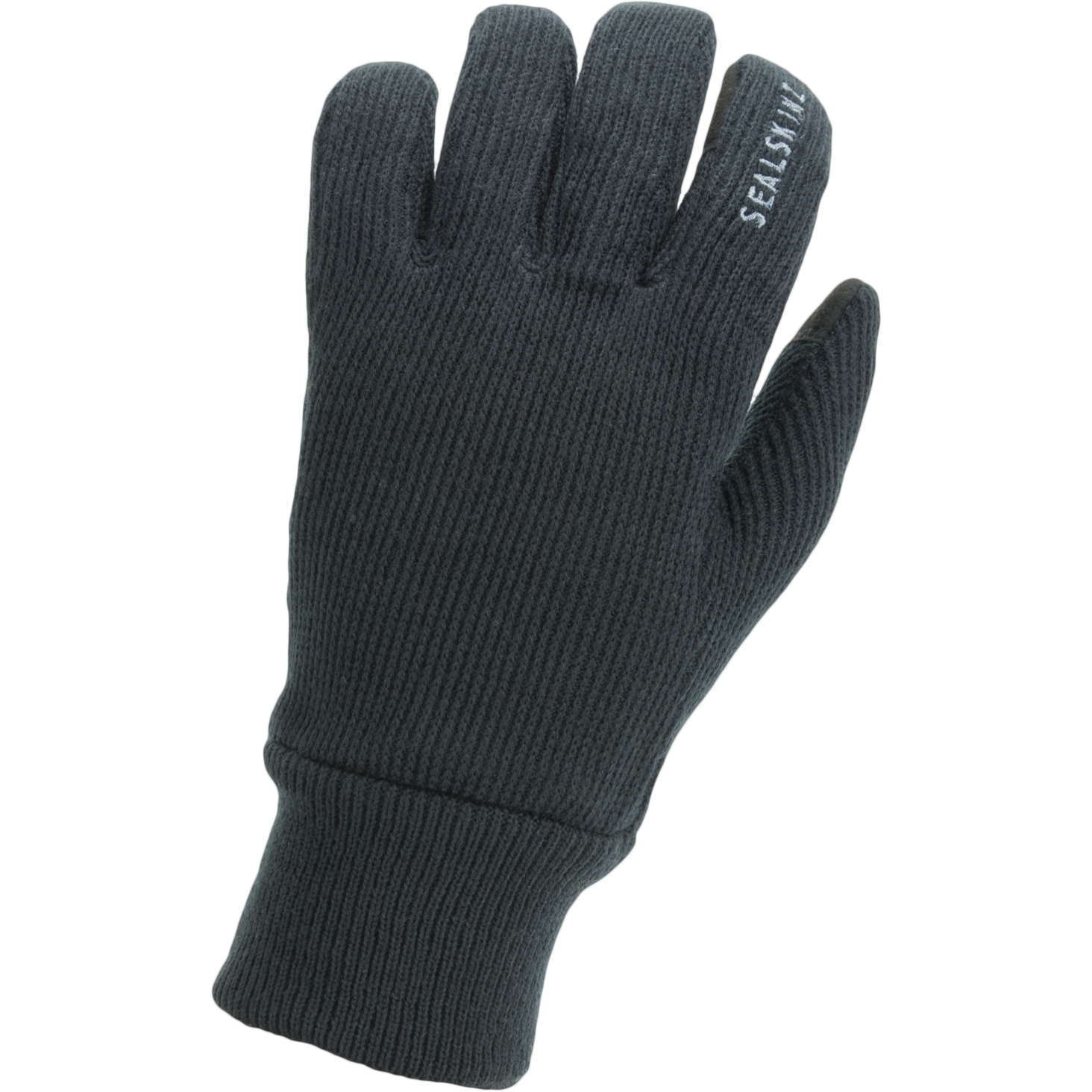 Productfoto van SealSkinz Winddichte Gebreide Handschoenen voor alle Weersomstandigheden - Zwart