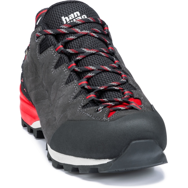 Hanwag Makra Pro Low GTX Approach Shoes Asphalt Red BIKE24