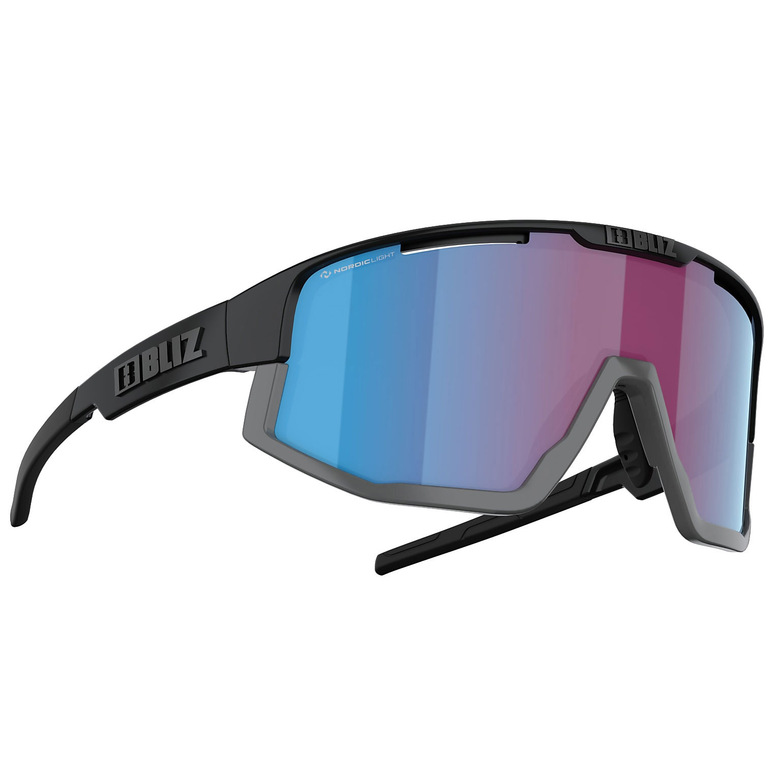 Picture of Bliz Vision Nano Optics | Nordic Light Glasses - Matt Black / Violet - Blue Multi