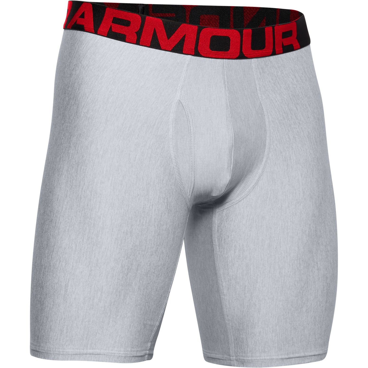 Picture of Under Armour Men&#039;s UA Tech™ 9&quot; Boxerjock® – 2-Pack - Mod Gray Light Heather/Jet Gray Light Heather