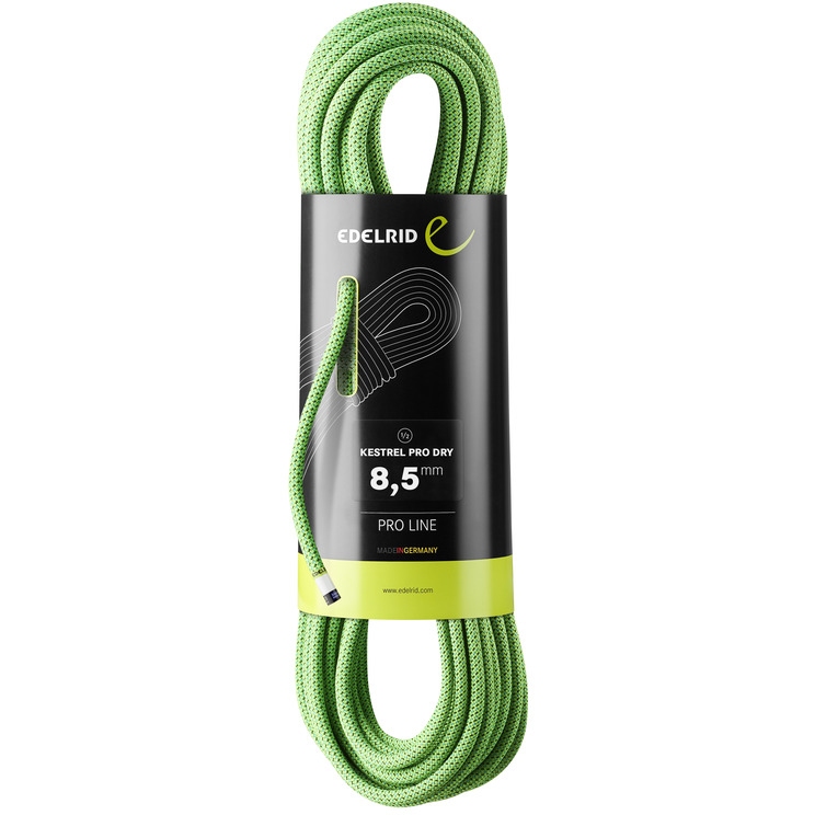 Picture of Edelrid Kestrel Pro Dry 8,5mm Rope - 50m - neon green