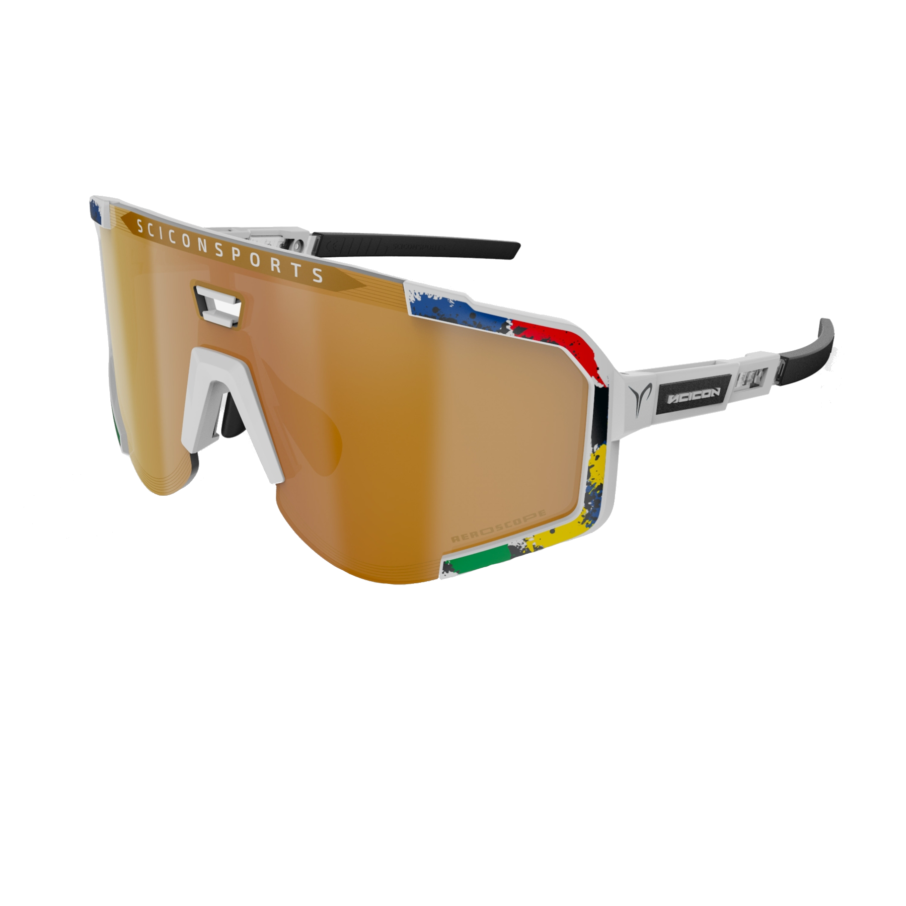 Produktbild von Scicon Aeroscope Brille - TP World Champion - White Gloss / Multimirror Bronze