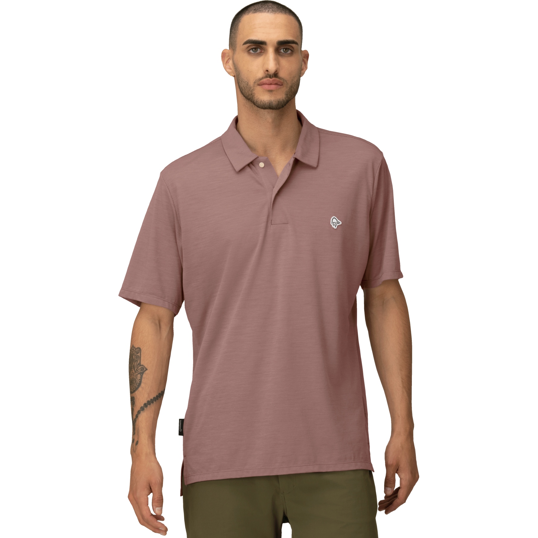 Produktbild von Norrona femund equaliser merino Polo Shirt Herren - Grape Shake