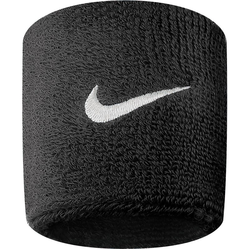 Image of Nike Swoosh Wristbands - 2 Pack - black/white 010