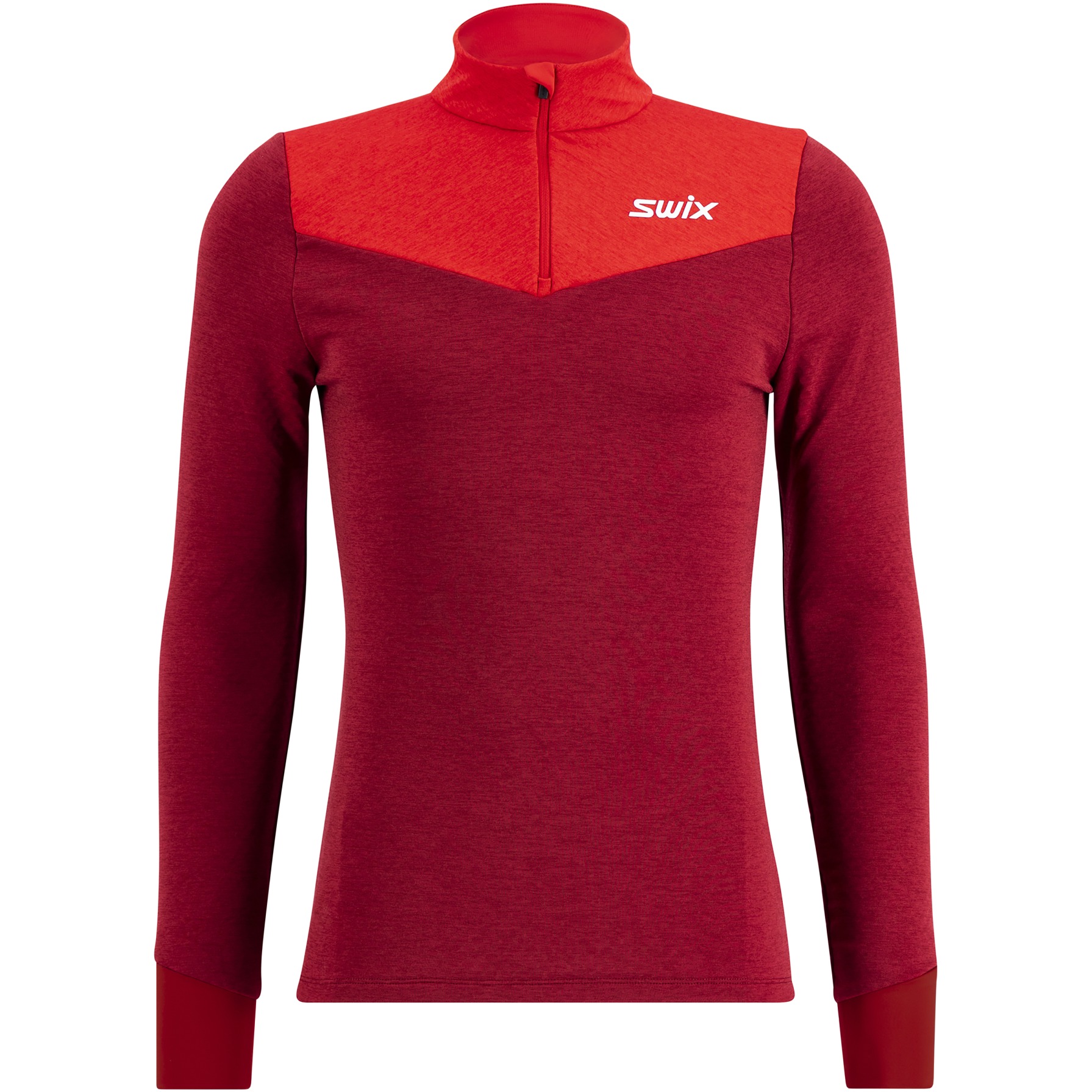 Produktbild von Swix Nordic Half Zip Midlayer Shirt Herren - Rhubarb Red/Swix Red