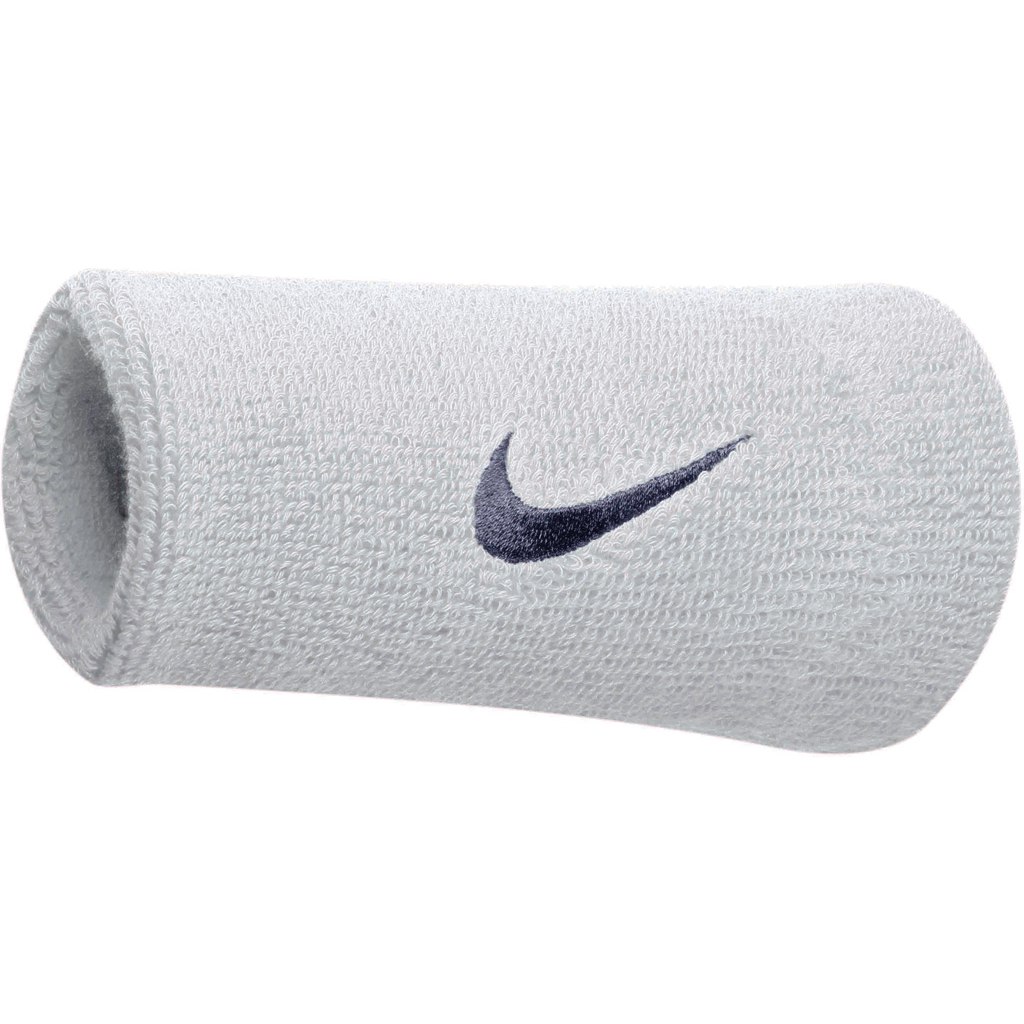 Productfoto van Nike Swoosh Doublewide Zweetpolsbanden (Set van 2) - wit/zwart 101