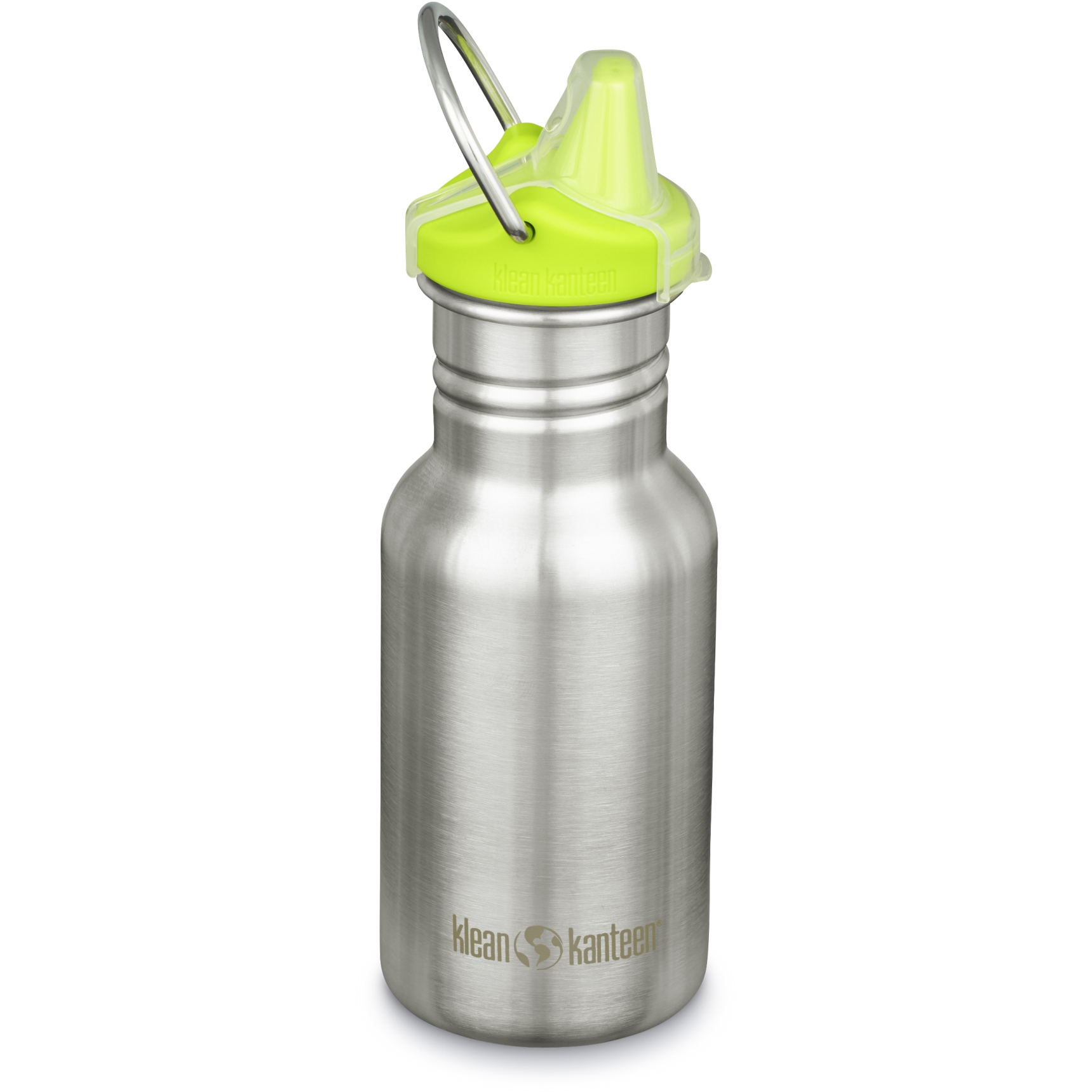 Picture of Klean Kanteen Kid Classic Bottle + Sippy Cap - 355 ml - brushed stainless