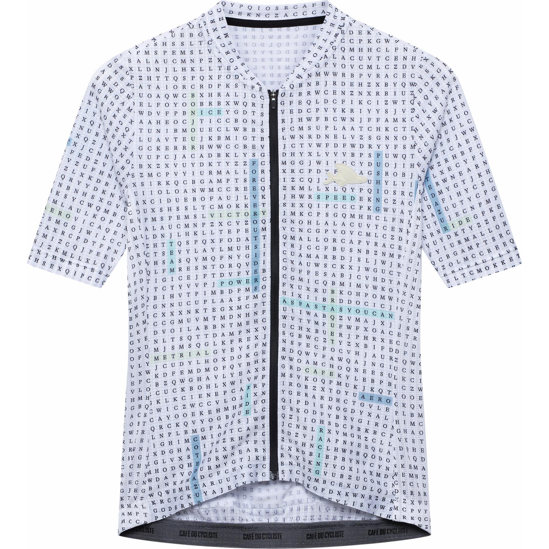 Produktbild von Café du Cycliste Angeline Kurzarmtrikot Herren - hidden word/yellow