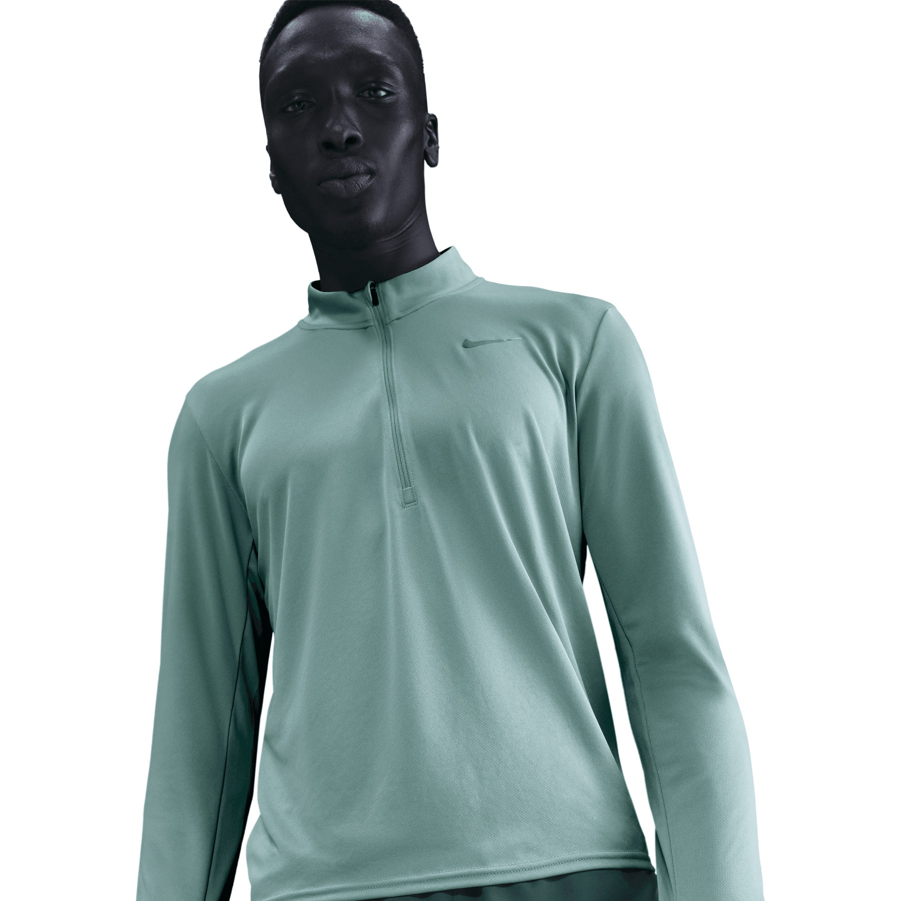 Nike Camiseta Manga Larga Hombre - Pacer Dri-FIT 1/2-Zip - cannon
