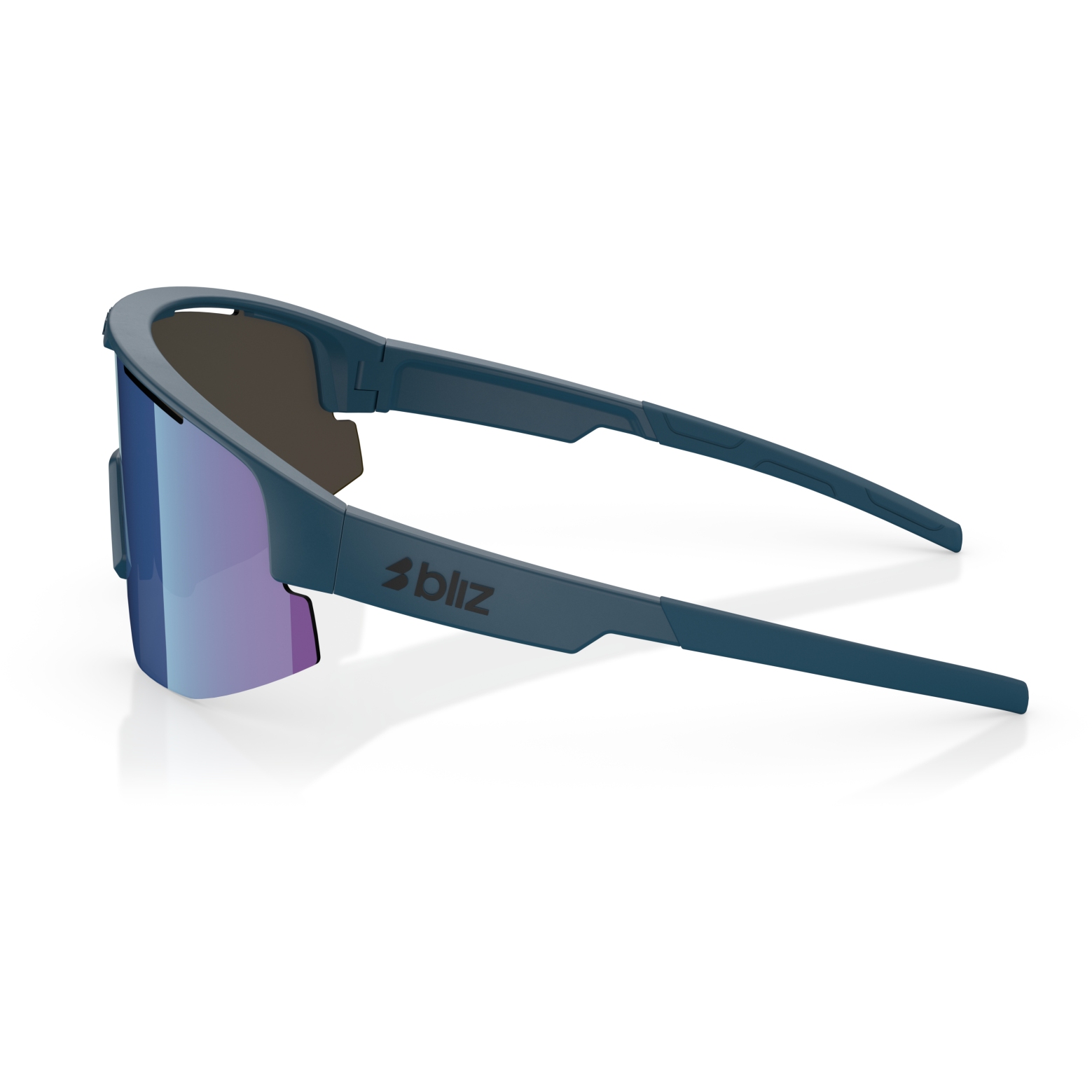 Bliz Matrix Glasses - Matte Blue - Brown Blue Mirror | BIKE24