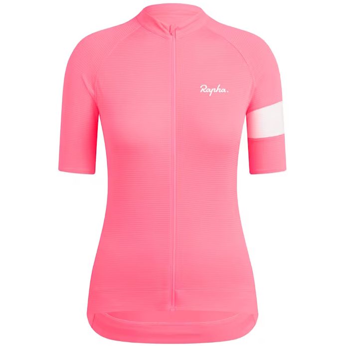 Foto van Rapha Core Lightweight Fietsshirt met Korte Mouwen Dames - visibility pink