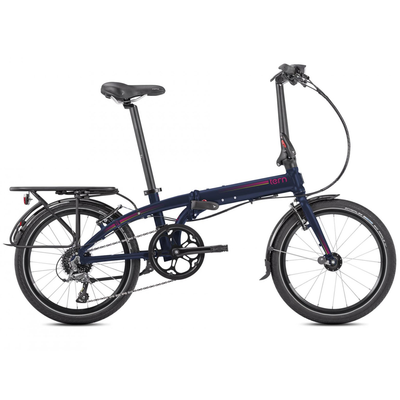 Picture of Tern Link D8 - 20 Inches Folding Bike - 2024 - midnight/magenta