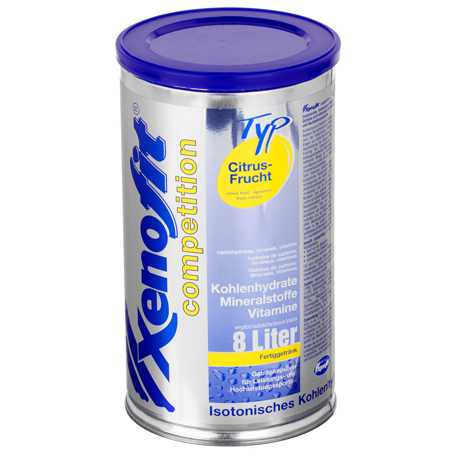 Productfoto van Xenofit Competition Citrus Fruit - Isotonic Carbohydrate Drink - 672g