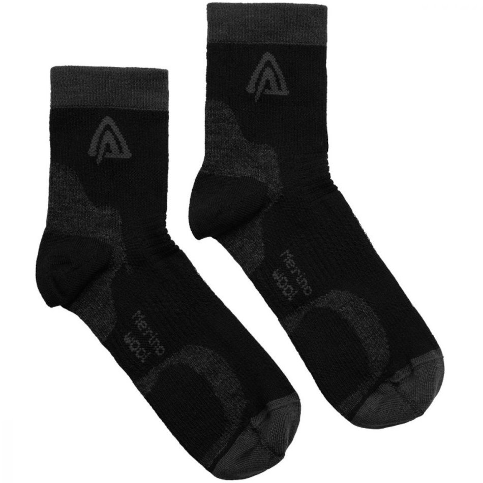 Picture of Aclima Running Socks - 2 Pack - jet black