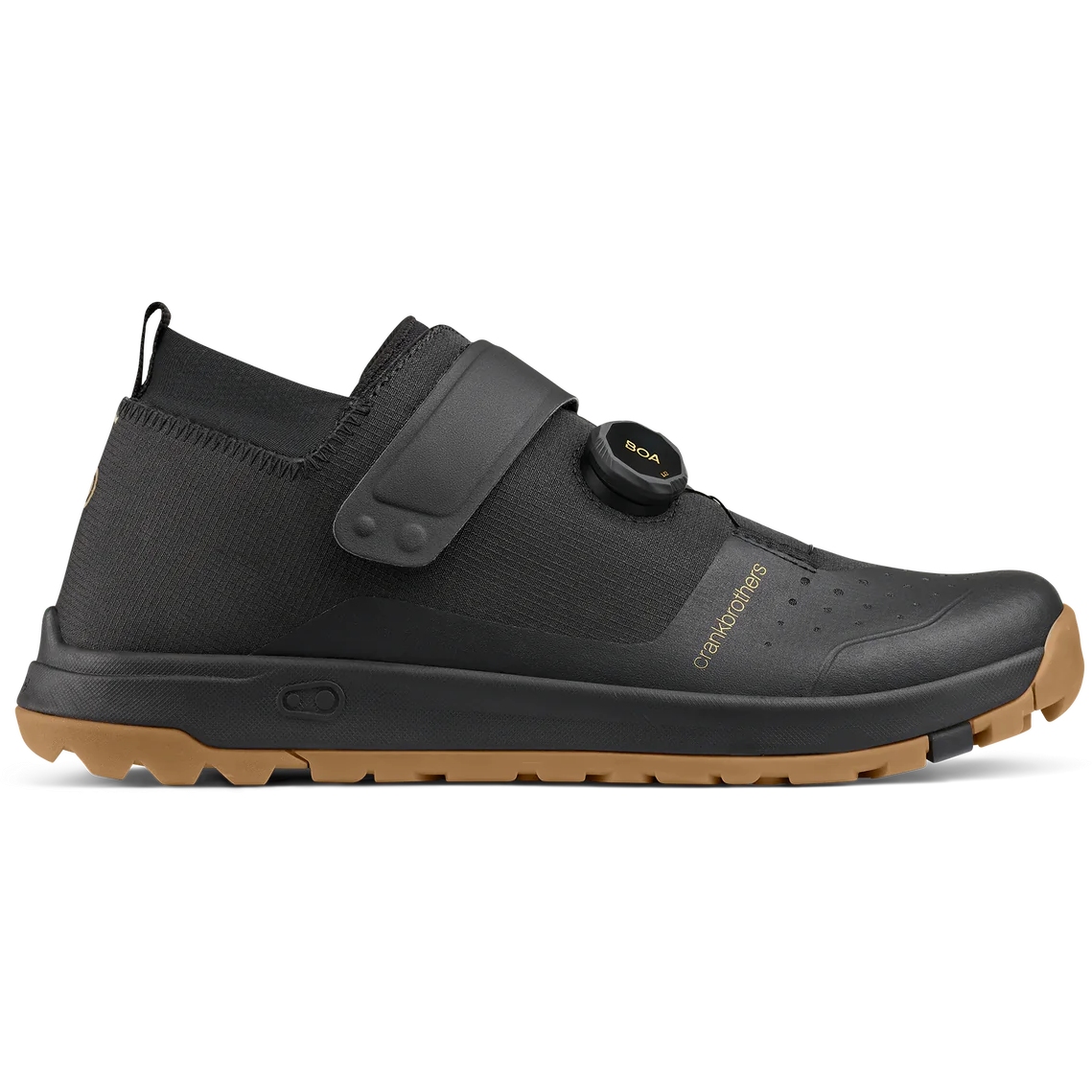 Crankbrothers Stamp Trail BOA® MTB Shoes - black/gold/gum Crankbrothers Stamp Trail BOA® MTB Shoes - black/gold/gum