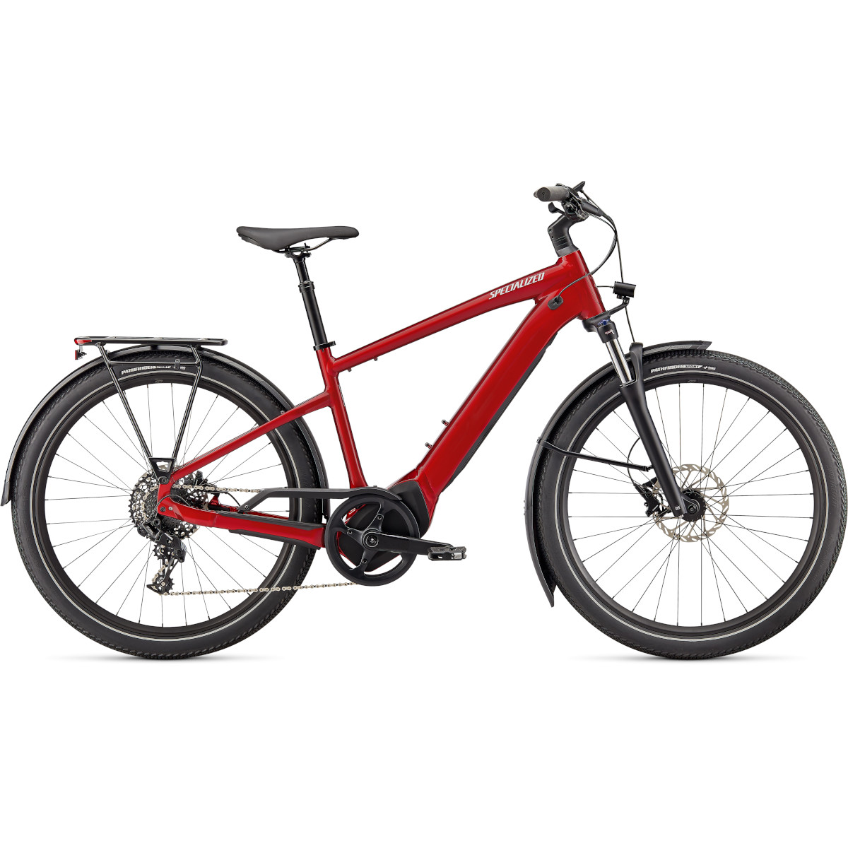 Picture of Specialized TURBO VADO 4.0 - Men&#039;s City E-Bike - 2024 - red tint / silver reflective